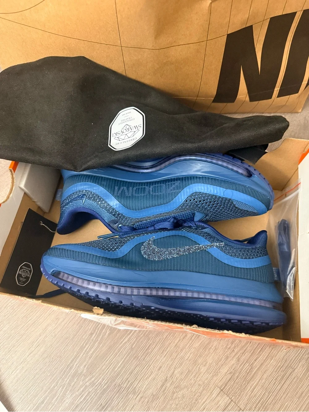 Nike Pegasus Premium with Swarovski crystals size 7.5 Air Zoom